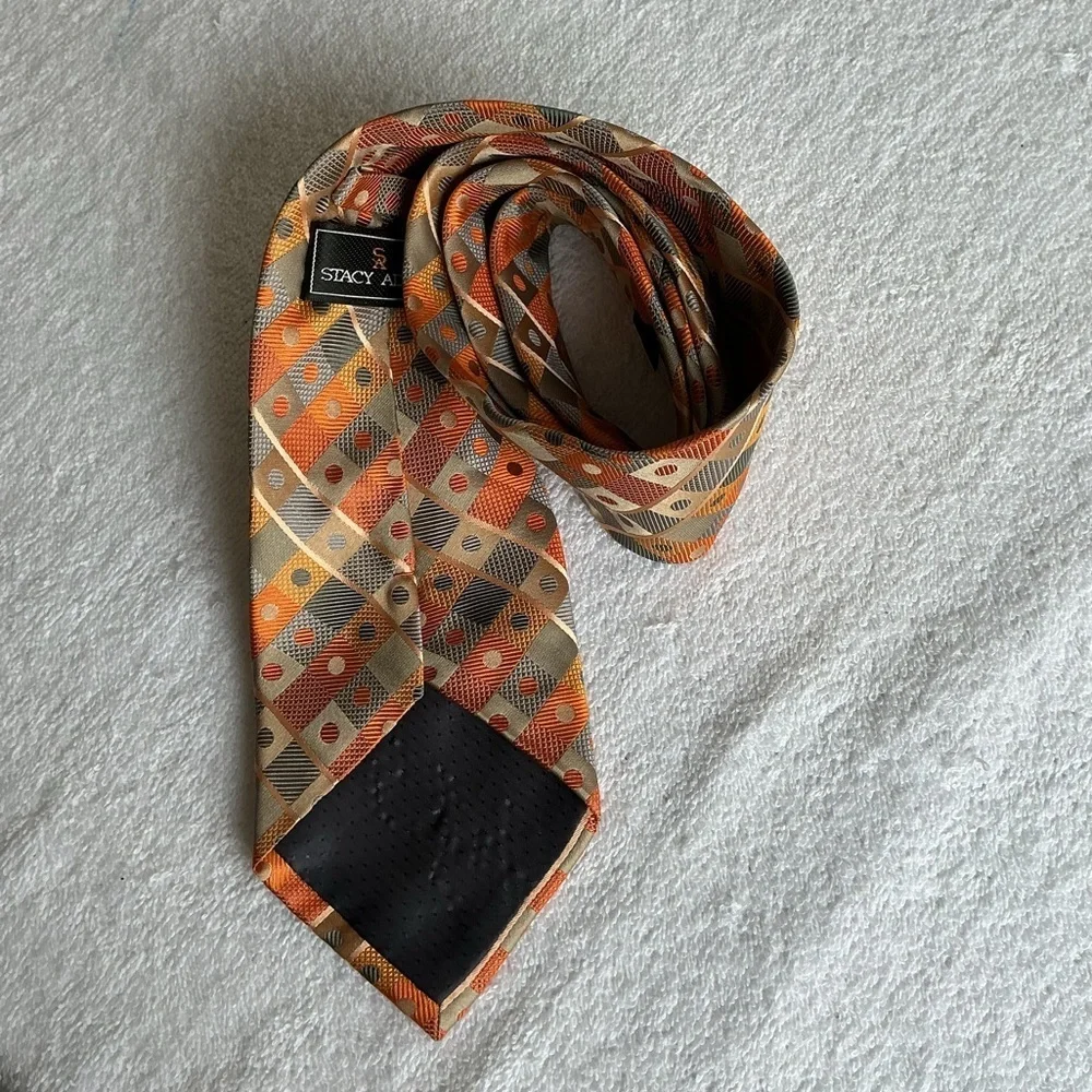 Stacy Adams Multicolor Checkered Tie